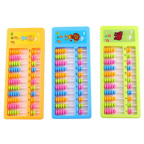 Wholesale Colorful 11-Stage 7-Bead Children's Abacus Primary School Arithmetic Math Teaching Aid Second Grade Plastic
