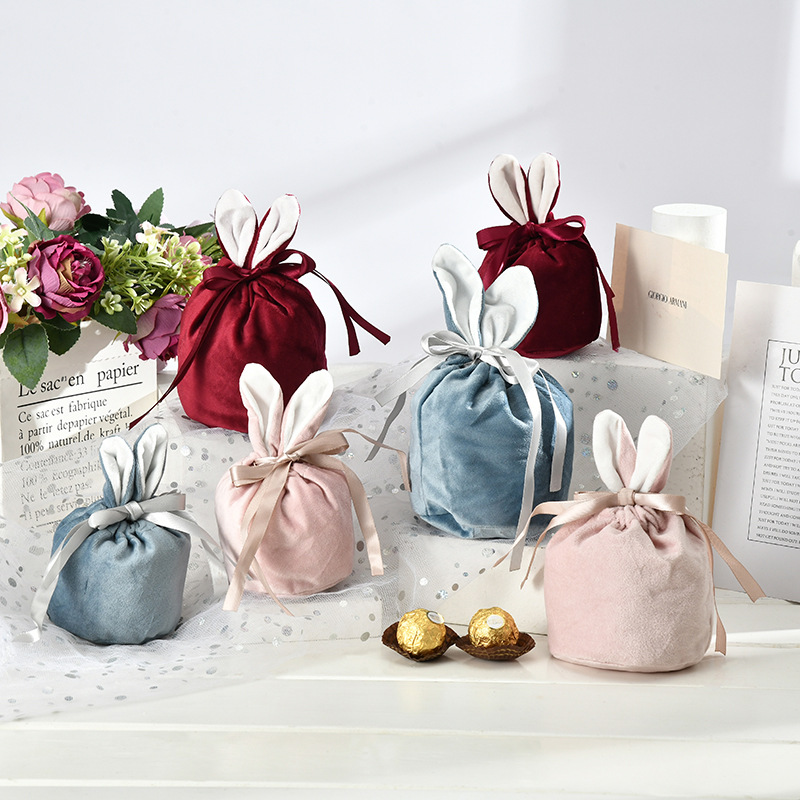 500g Weight Gift Wrapping Supplies Event & Party Supplies Wedding, Party Occasion Valentine's Day Bunny Ears Velvet Wedding Party Gift Wrapping Supplies