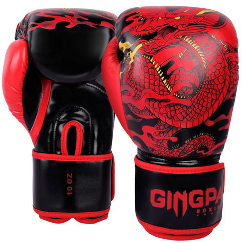 Adult boxing gloves professional Sanda fighting Chinese style boxing gloves for men and women sandbag training actual combat thickened Muay Thai