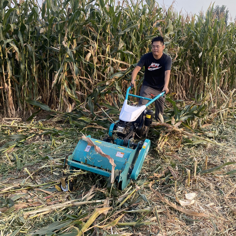 柴油大马力果园荒草粉碎机 高效率桃园自走式割草机 碎草还田机
