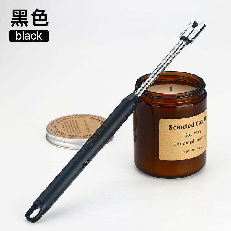 Encendedor de cocina recargable a prueba de viento arco eléctrico tipo C encendedor de pulso