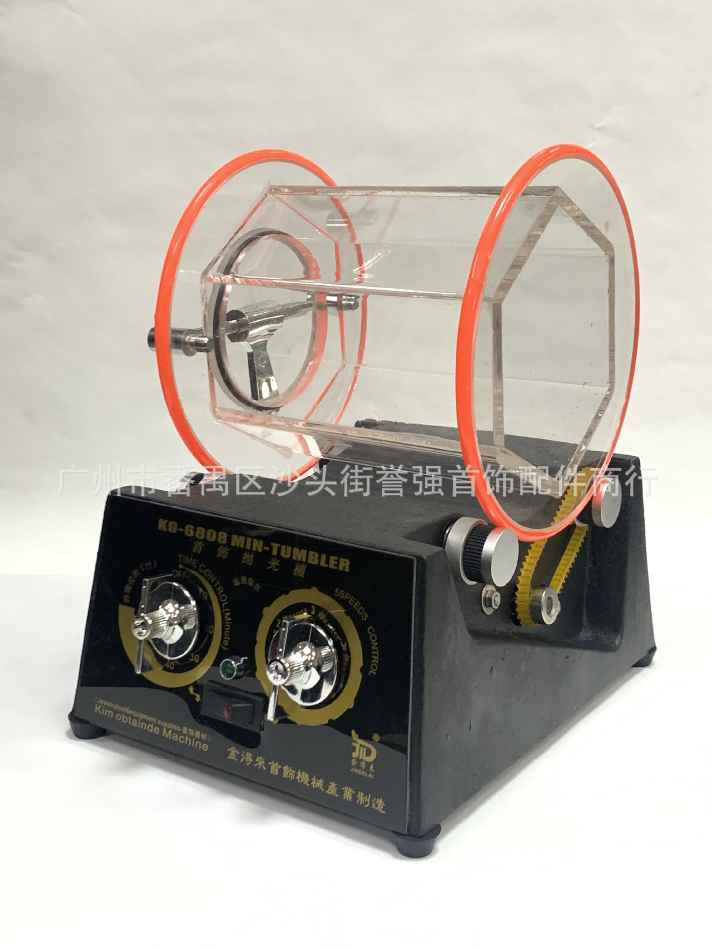 金银首饰清洗机滚筒抛光机小型滚桶抛光机铜钱古币去绣机打金工具