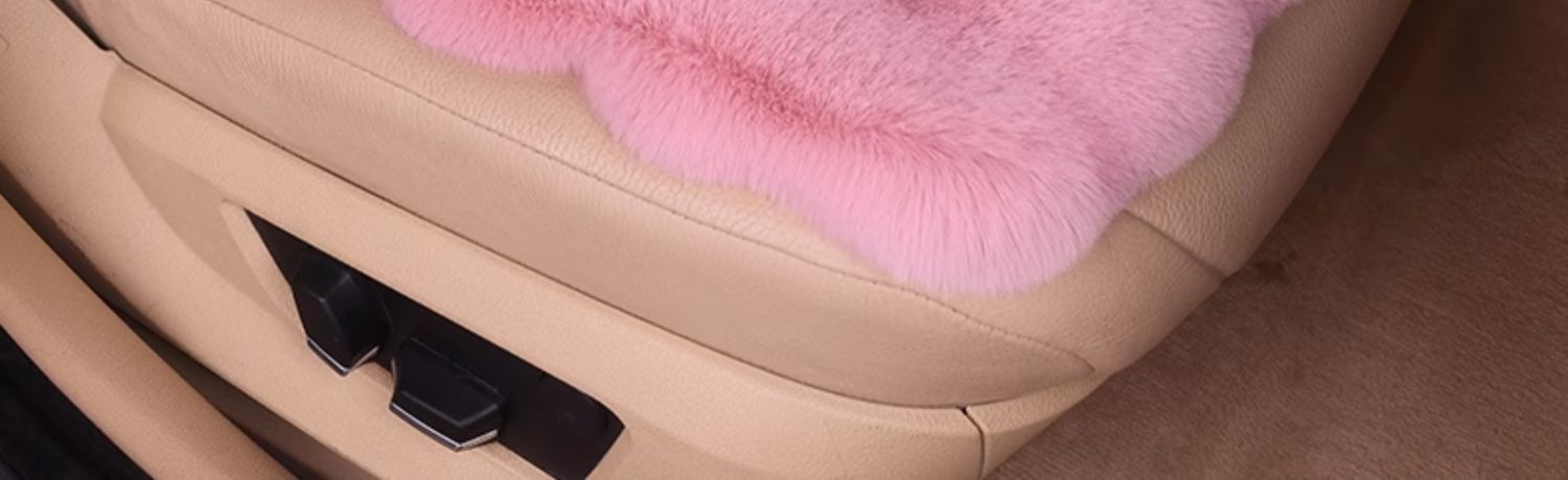 Car seat cushion winter fleece-lined car seat single piece car cushion 2023 new winter car lady plush rear seat cushion