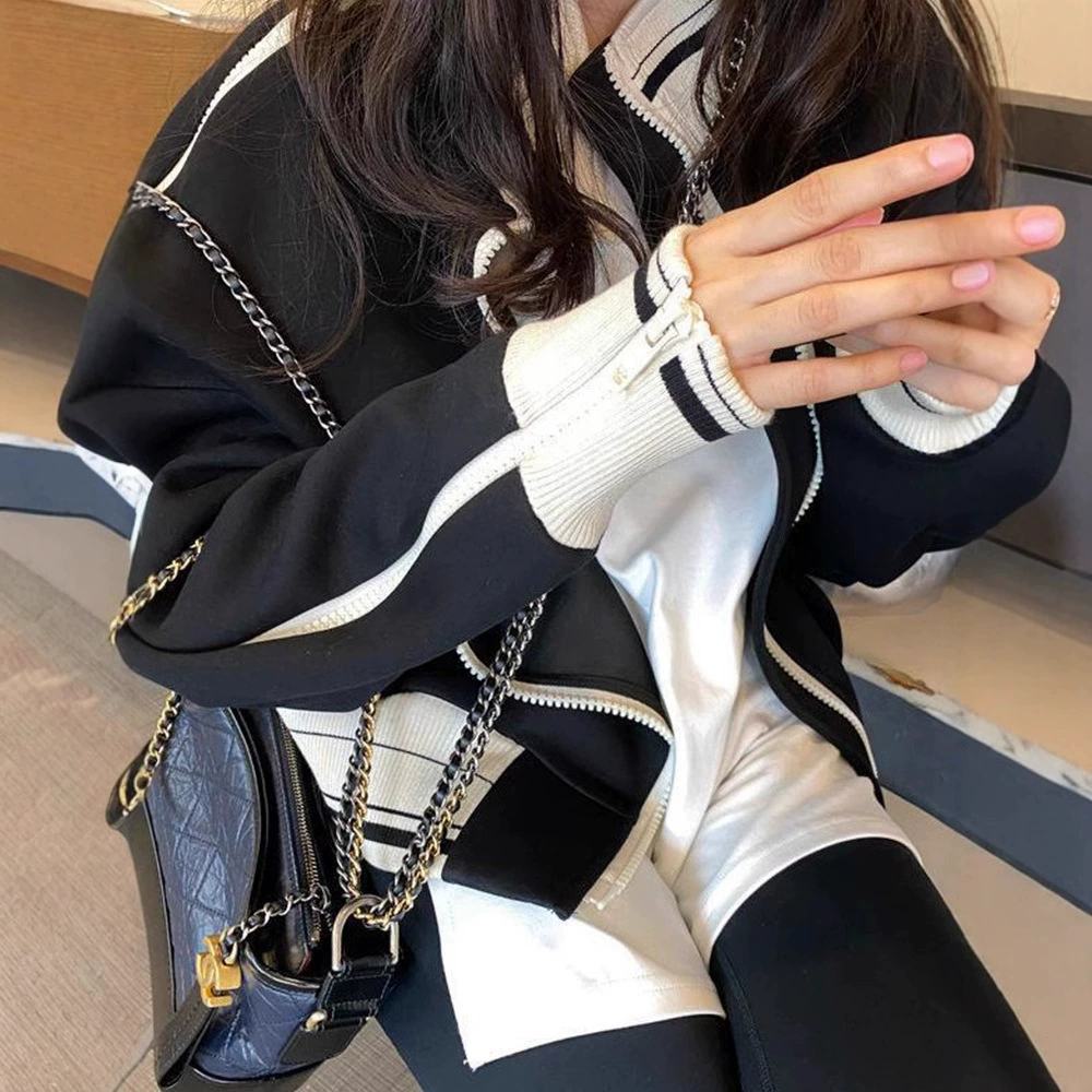 Пальто осеннее полуботине в стиле Chanel для подростков, для отдыха, школьная форма в бейсболистском стиле