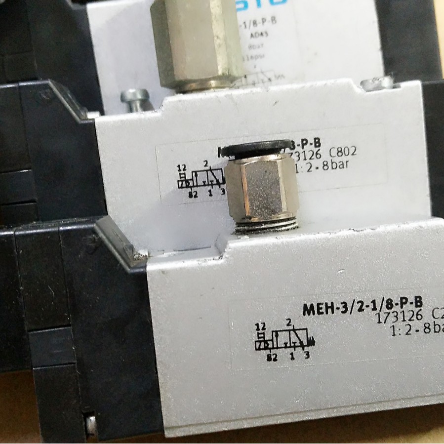 原装拆机FESTO电磁阀MEH3/2-1/8-P-B MEH-3-24V DC现货，测试完好