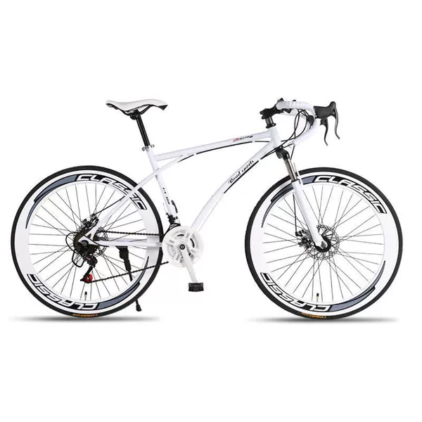 Upgraded 24-speed-60 rim double disc brake shock absorption-20-26 inch pneumatic tires