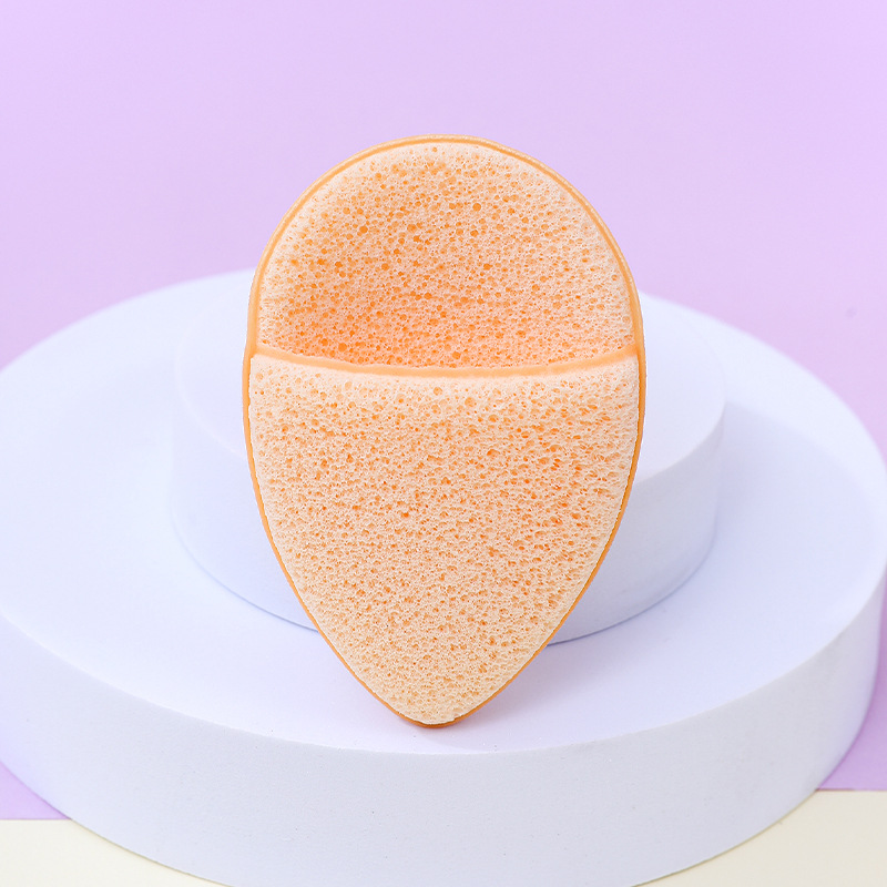 Fábrica de gota de agua personalizada guante super grande lavado facial limpieza facial esponja polvo limpieza facial