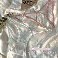 洛麗塔性感少女蕾絲低腰三角褲甜美舒適純棉襠鏤空夏季內褲女士