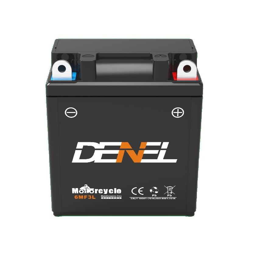 起动型蓄电池电瓶6MF3L 12V3Ah 摩托车免维护铅酸蓄电池