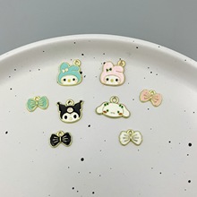 厂家直销Diy饰品圣诞节库洛米美乐蒂玉桂狗合金配件批发