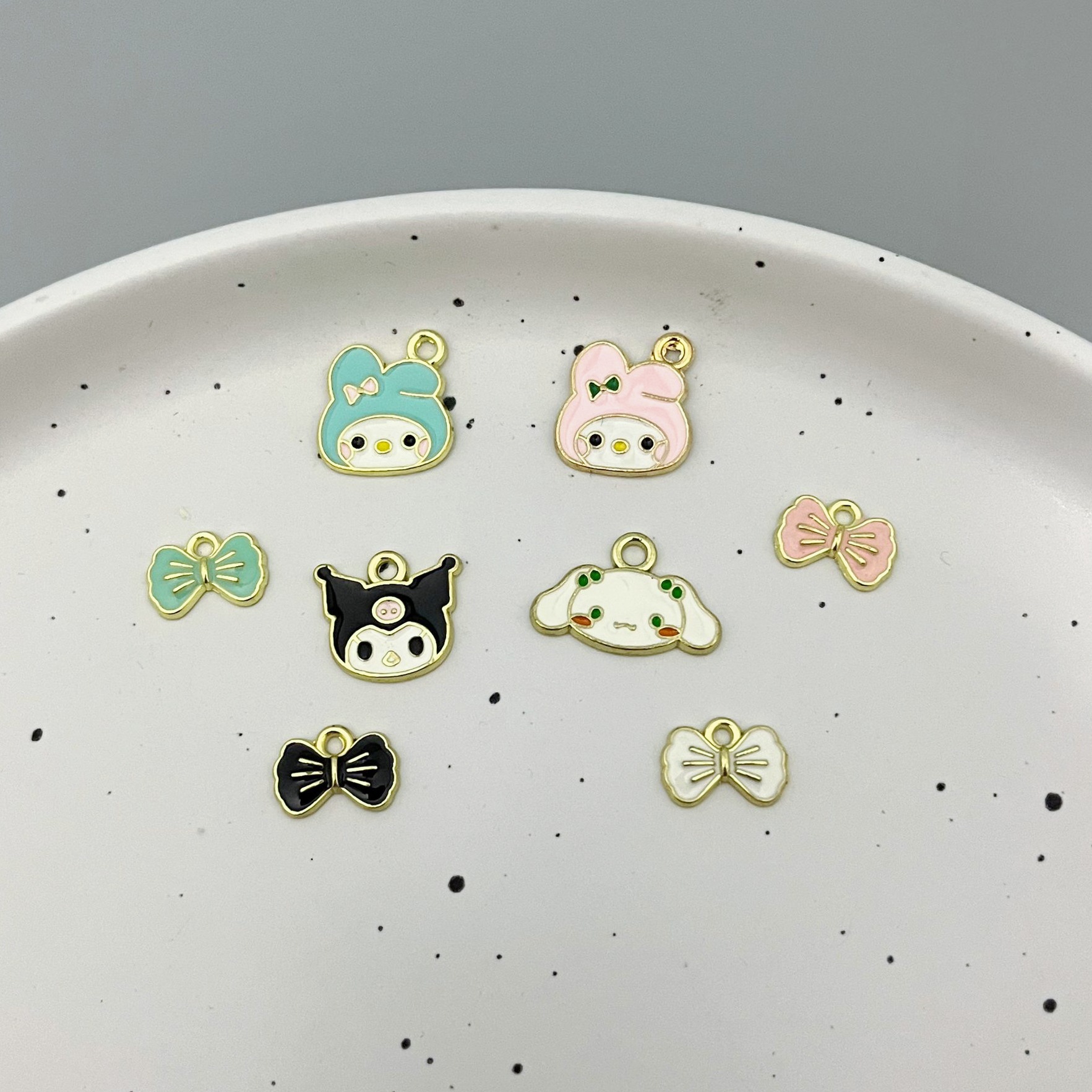 厂家直销Diy饰品圣诞节库洛米美乐蒂玉桂狗合金配件批发