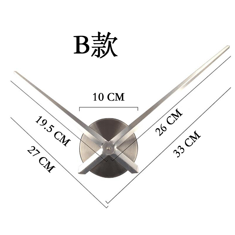 Fábrica al por mayor de comercio electrónico transfronterizo accesorios de reloj de pared grande 12cm disco de metal 39cm puntero movimiento de sol
