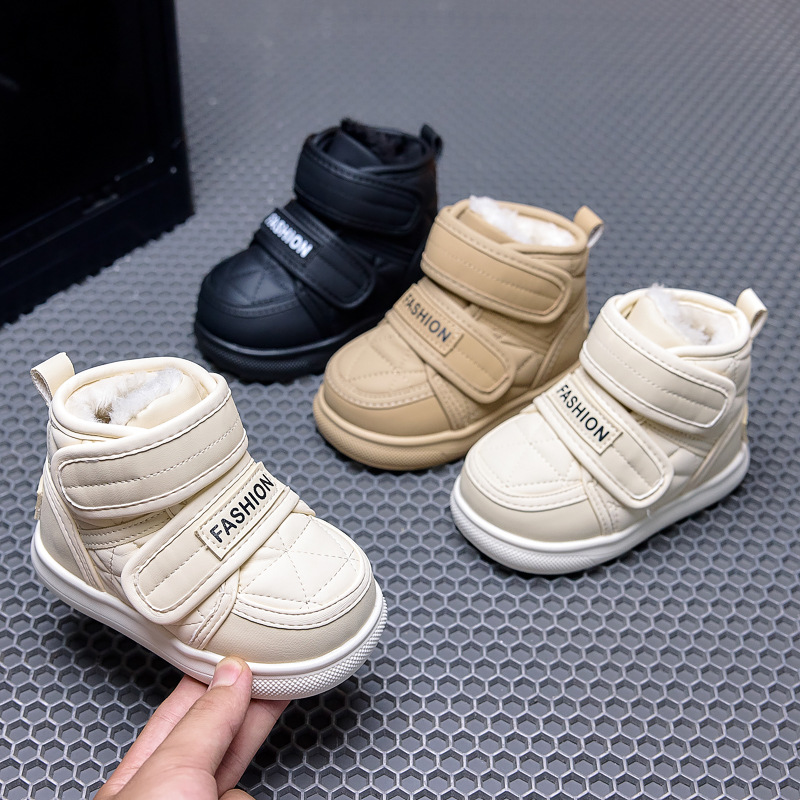 Botas de nieve para niños 2026 invierno nuevos zapatos de bebé antideslizantes, impermeables y gruesas botas de algodón a prueba de frío para niños image 2