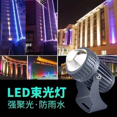 一束の光ledスポットライト屋外防水超亮集光狭光外壁洗壁灯遠隔投光器ライト