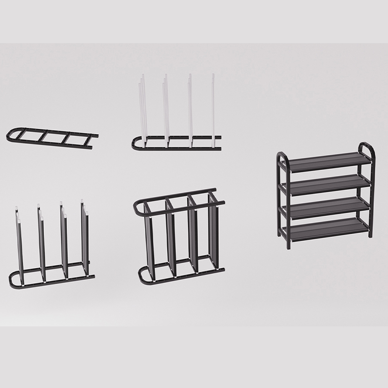 Estante de zapatos de puerta simple ensamblaje doméstico multicapa dormitorio dormitorio almacenamiento armario de zapatos a prueba de polvo por Wang Zhi