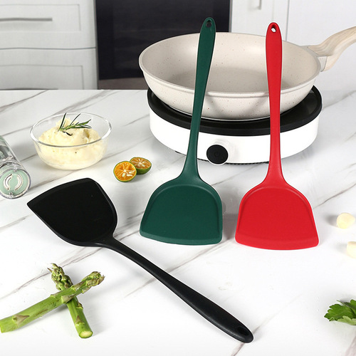 Manufacturer's integrated silicone Chinese spatula kitchen high temperature resistant non-stick pan all-inclusive silicone spatula
