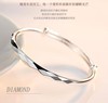 Exquisite high -quality water cube diamond bracelet bracelet 999 silver -plated car flower push bracelet bright noodles to give female girlfriends gift