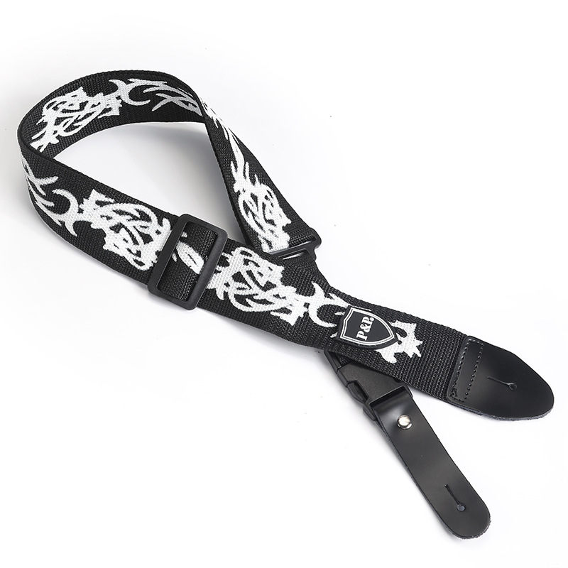PP correa de la guitarra de cuero llama correa de la guitarra eléctrica 5CM IB accesorios de la guitarra accesorios para instrumentos musicales transfronteriza