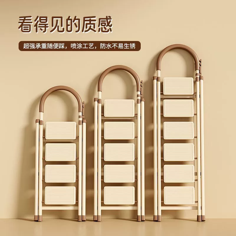 Многофункциональная телескопическая складная бытовая сушилка для одежды из углеродистой стали, двойная стремянка, лестница для восхождения.