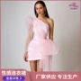 生日辣妹斜肩派对连衣裙
