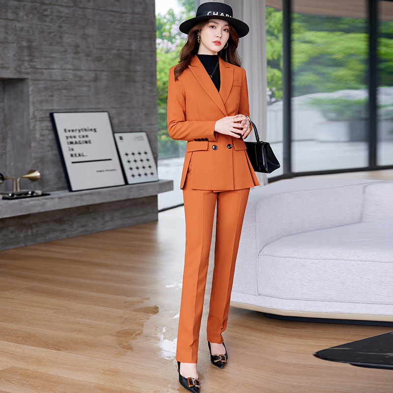 high quality women's business commuter jacket, fashion casual suit, two-piece pants, office tuxedo