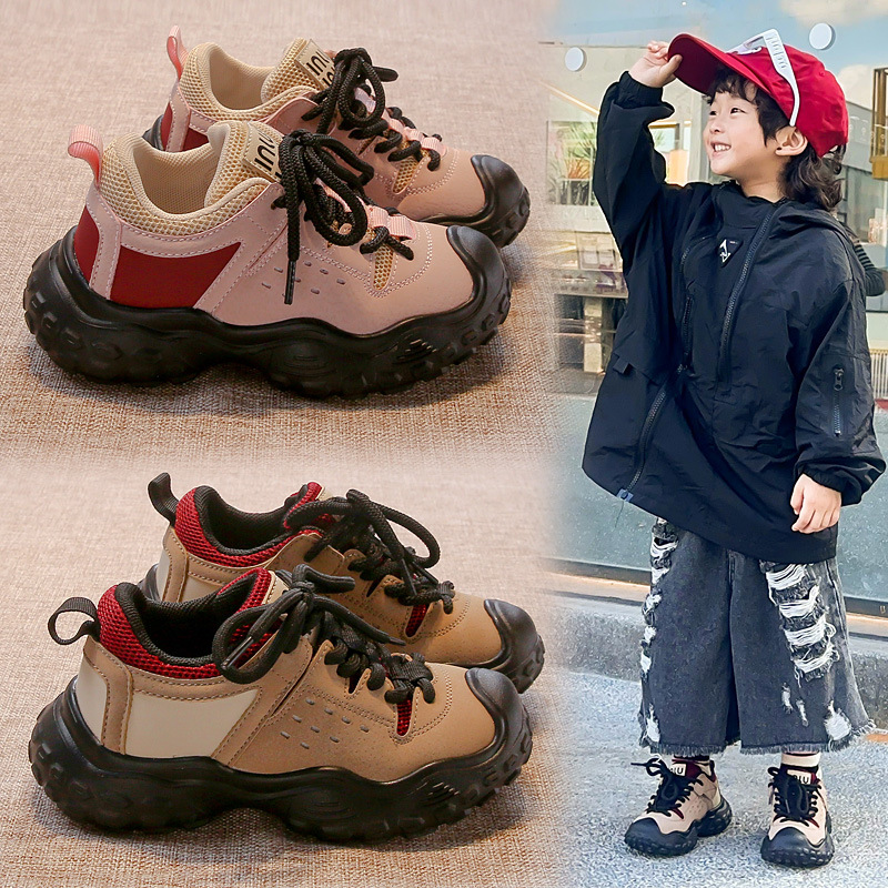 Jungen 2024 Frühling und Herbst Bergsteigen Weiche Sohlen Anti-Rutsch Weibliche Baby Sport Mode Kinder Casual Single_voghion.com