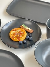 中式黑色感ins风家用陶瓷餐具套装大号深碗早餐盘子微瑕