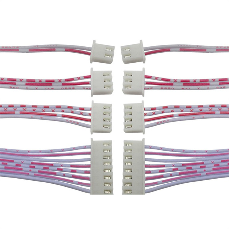 红白排线 XH2.54 单双头 2.54MM 10/20/30CM  2/3/4/5/6/8/10/12P