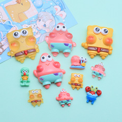 卡通海洋寶 亮面diy奶油膠手機殼滴油頭飾髮夾飾品樹脂配件水杯貼
