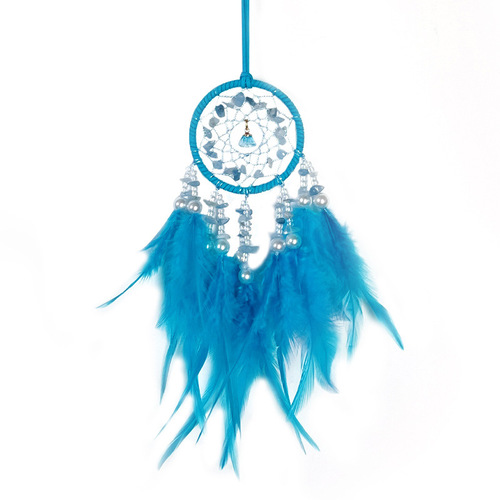High-end crystal stone car pendants, exquisite car pendants, feather dream catchers, wind chimes, rearview mirrors, car accessories wholesale