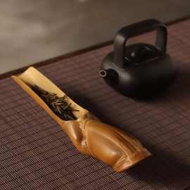 手工打磨异形龟甲竹茶铲竹制佛肚竹茶则铲茶勺茶道竹茶具竹雕工艺