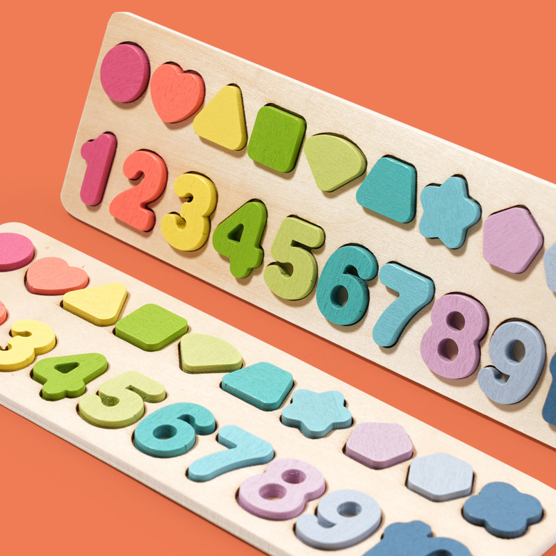 ER en un puzzle de logaritmo de forma alienígena para niños puzzle de pesca temprana forma de animales digitales pareja madera jugar