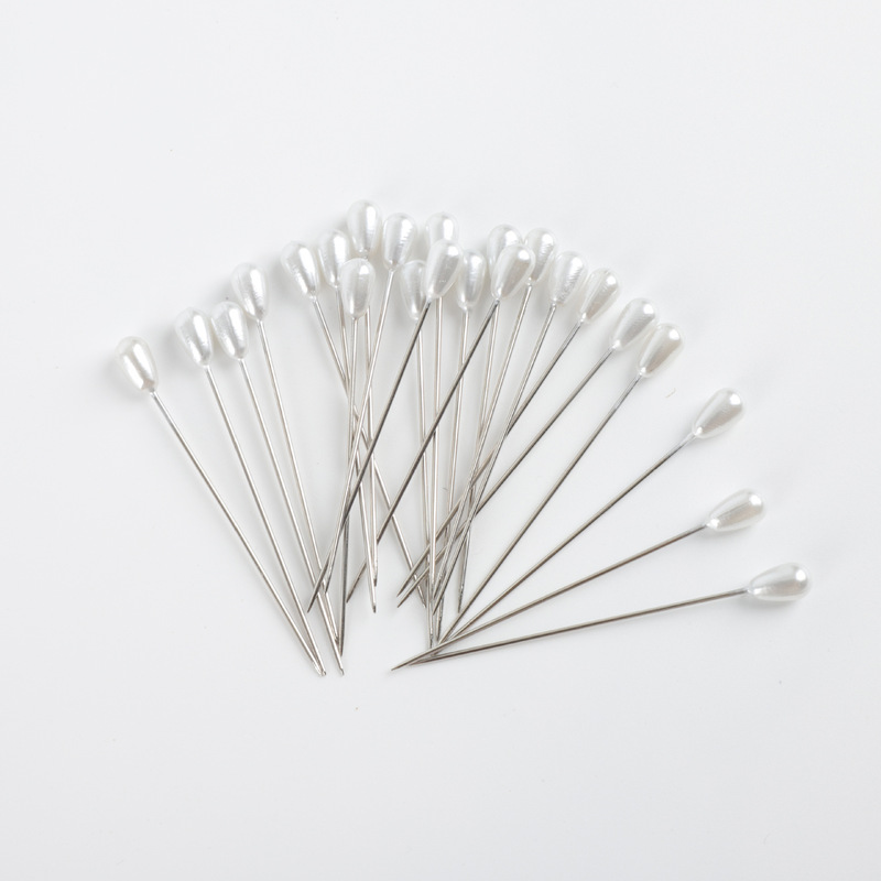 Round Water Drop Pins, Pearl Pins, Floral Pins, Large-Headed Pins, White Fixing Pins, Handmade Sewing Patchwork Boxed Pins Round Water Drop Pins, Pearl Pins, Floral Pins, Large-Headed Pins, White Fixing Pins, Handmade Sewing Patchwork Boxed Pins