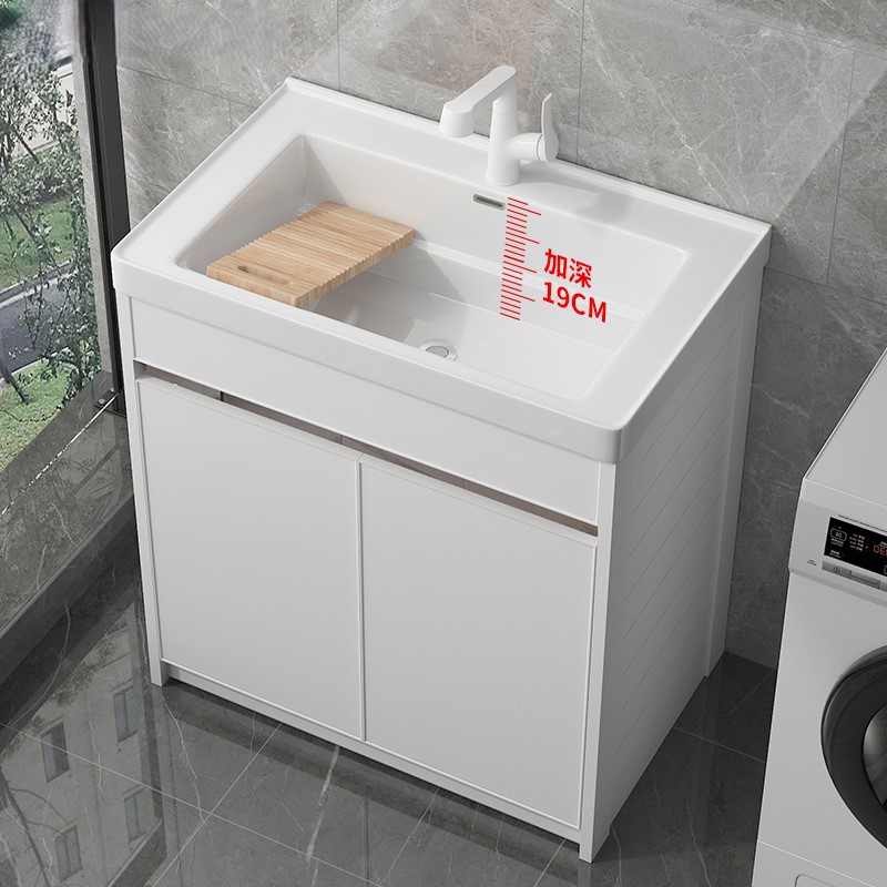 Área de aluminio lavabo con tabla de fricción balcón tipo suelo integral lavabo cerámico lavabo con tabla de fricción lavabo