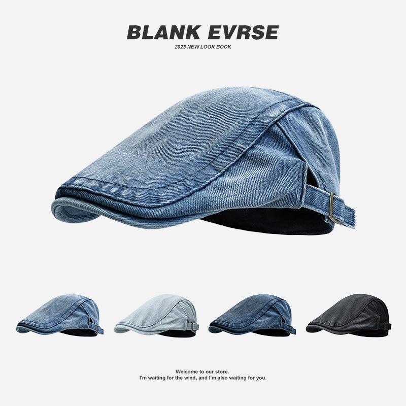 Men's summer denim hat