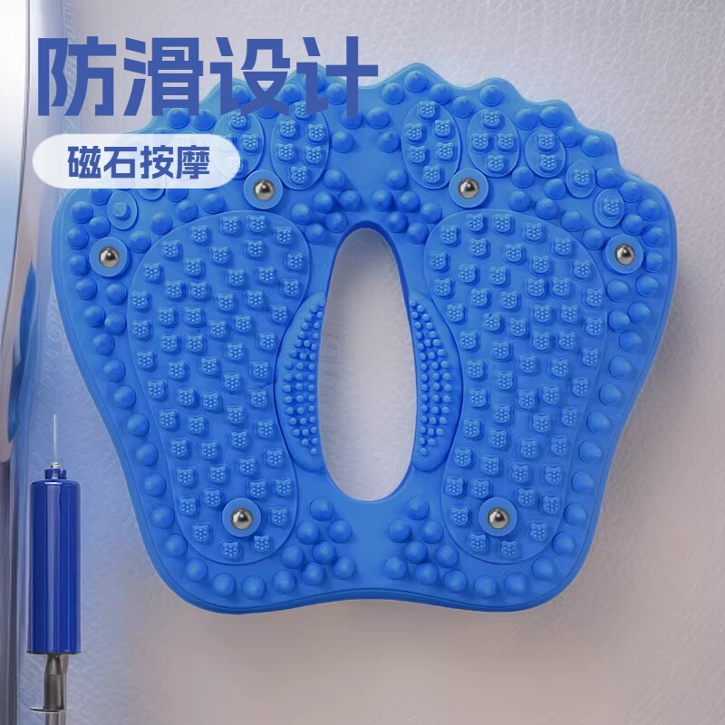 New Anti-Slip Massage Foot Mat, Multi-Functional Magnetic Acupressure Board, Household Inflatable Foot Stepper, Acupoint Massager