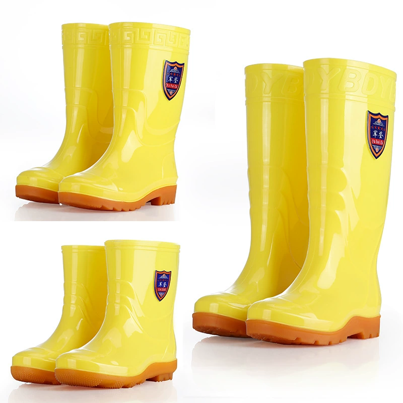 Jundeng Желтые резиновые сапоги Столовые гигиенические резиновые сапоги Рабочая обувь для пищевой фабрики Водная обувь с длинной трубкой Резиновая обувь для охраны труда для мужчин и женщин в наличии