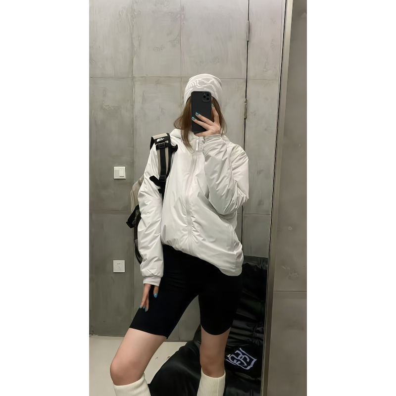 26 Bird Lightweight Cotton Jacket for Outdoor Couples, Windproof, Waterproof, Sports Thermal Hooded Coat, Machine Washable, No Label