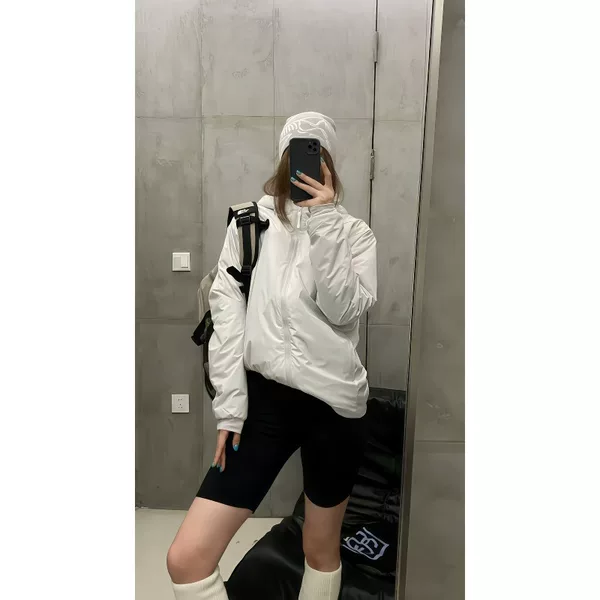 26 Bird Lightweight Cotton Jacket for Outdoor Couples, Windproof, Waterproof, Sports Thermal Hooded Coat, Machine Washable, No Label
