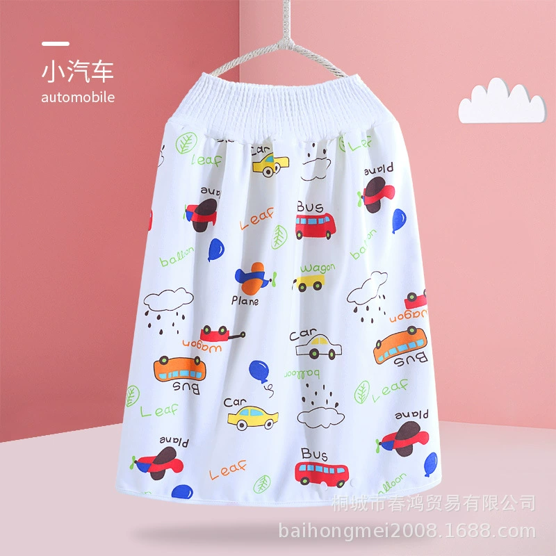Children's demi-season cotton skirt, trousers for training, washable