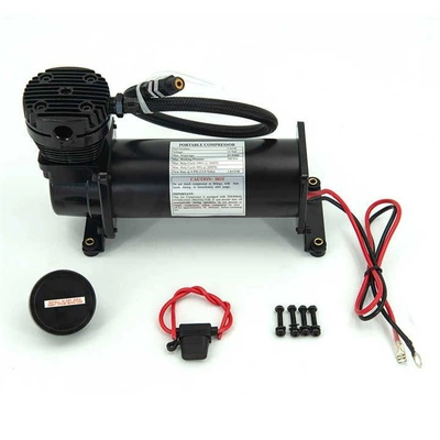 [Fine workmanship] Cross-border 12V car air pump air compressor car chassis suspension tire inflation (Hava nasosu) - ordinary-black-14npt-without-check-valve-standard