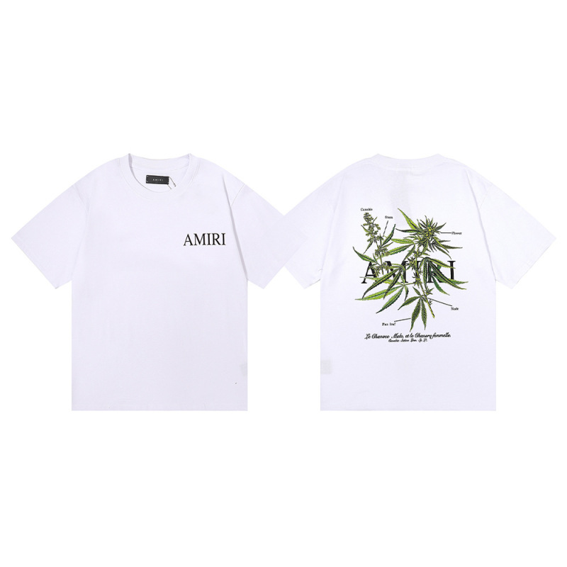 国境を越えた卸売り美潮AMIRI T-Shirt薔薇頭蓋頭プリント双糸純綿半袖tシャツ男女|undefined