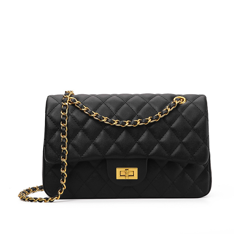 Caviar Lingge 2024 Neue trendige Umhängetasche mit großer Kapazität und Kette_voghion.com