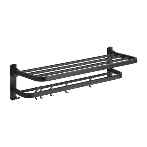 304 stainless steel towel rack, punch-free bath towel rack, folding bathroom storage rack, hotel hardware pendant