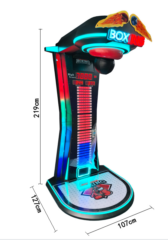 Máquina de Juego Operada con Monedas, Máquina de Boxeo para Adultos, Medidor de Fuerza de Puñetazo de Dragón, Máquina de Arcade de Boxeo, Máquina de Boxeo de Campeonato, Máquina para Aliviar el Estrés