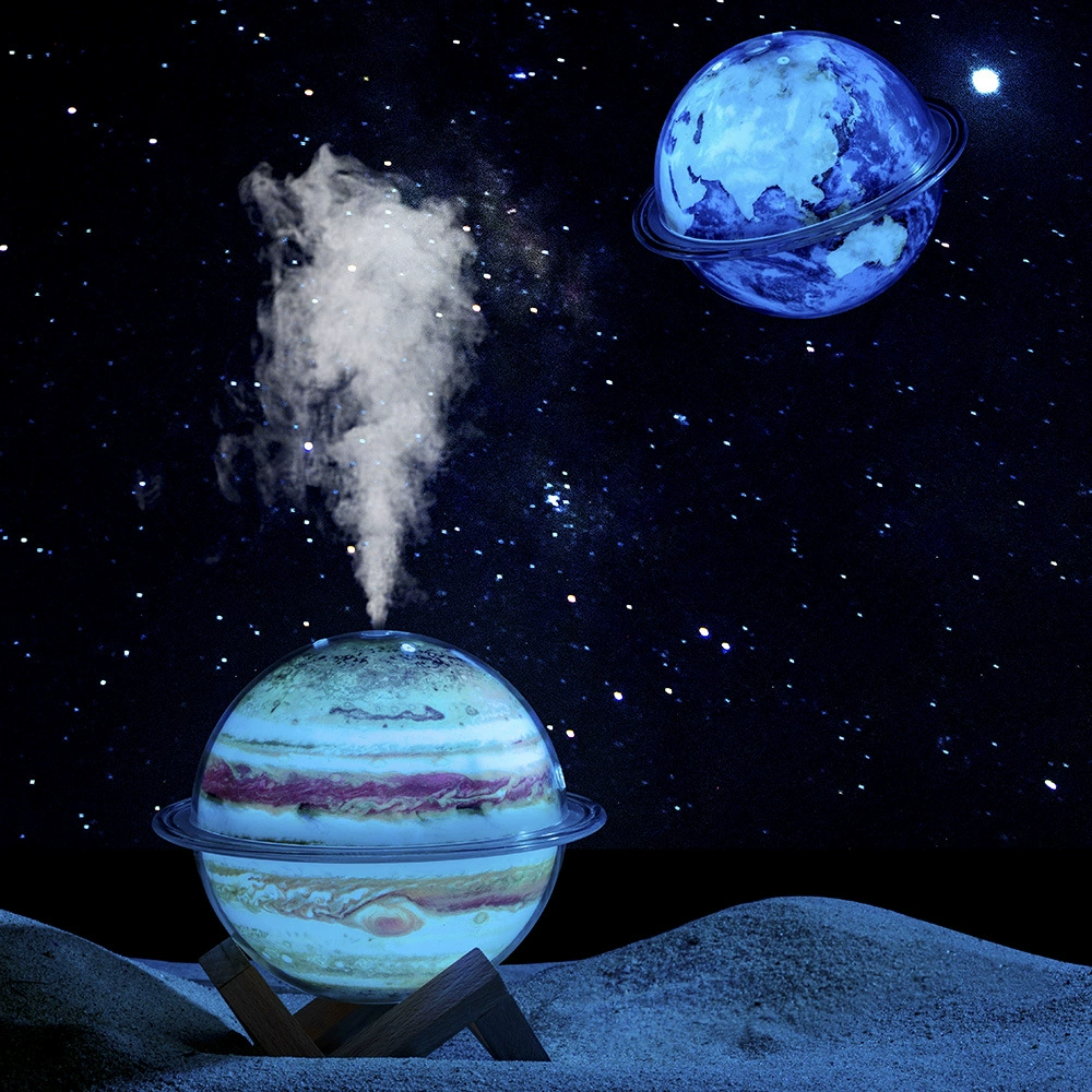 Planetary humidifier, moisturizing atmospheric night light, new collection