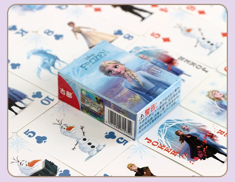 Игральные карты (Disney Frozen) с клубникой и мультяшными рисунками, размеры 38×53 / 62×87 мм