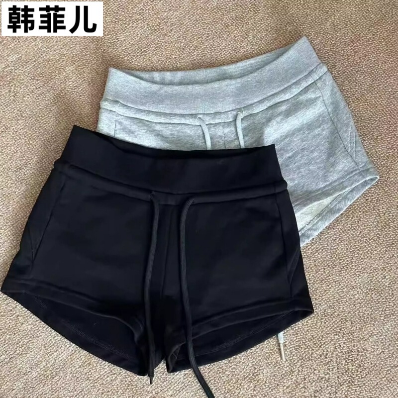 Tiktok Trendy Casual American-Style Spicy Girl Sports Shorts for Women 2026 Summer Slim Fit Hip-Hugging Slimming Mid-Waist Hot Pants