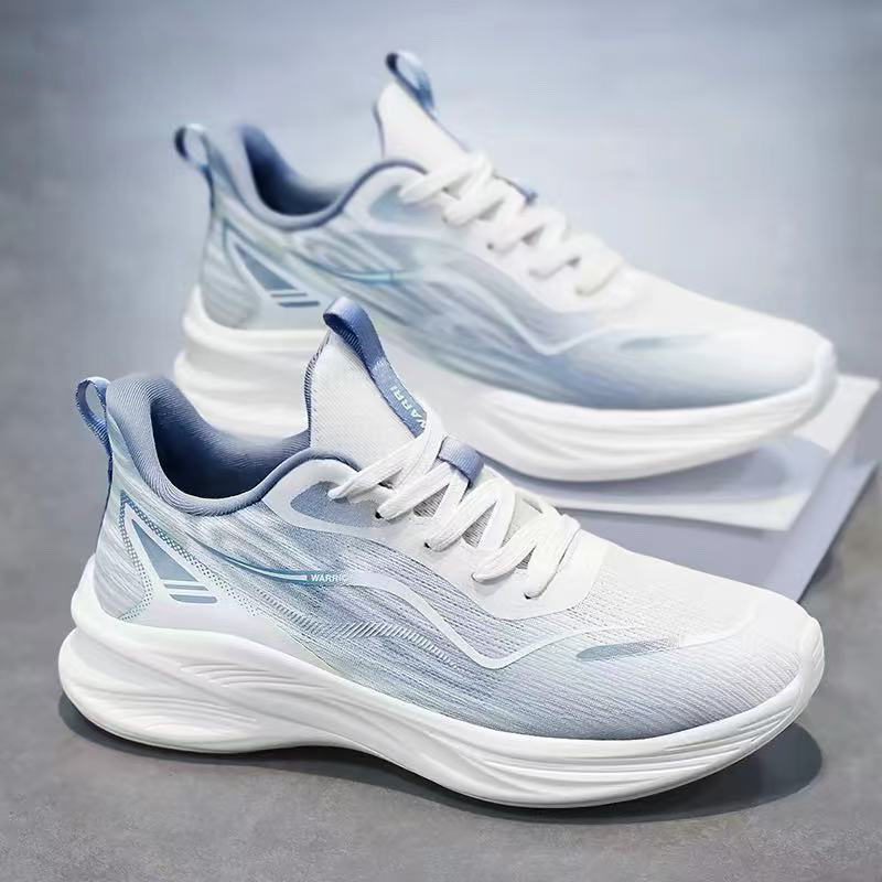 Summer Men's Shoes New Style Breathable Mesh Fly-Knit Sports Shoes Men's Non-Slip Wear-Resistant Outdoor Running Casual Dad Shoes Summer Men's Shoes New Style Breathable Mesh Fly-Knit Sports Shoes Men's Non-Slip Wear-Resistant Outdoor Running Casual Dad Shoes