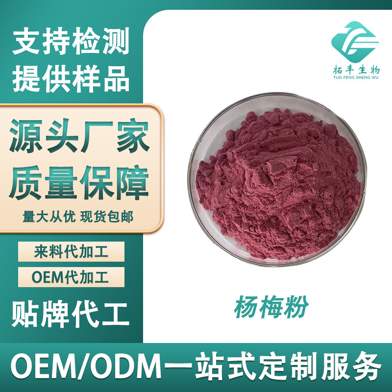 杨梅粉 食品级速溶杨梅果粉浓缩粉 固体饮料原料喷雾干燥现货包邮